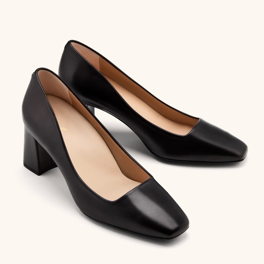 Inez Frida Napa leather block heel LIKE NEW!